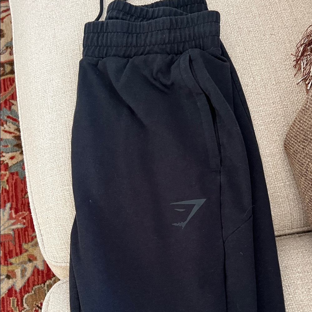 Gym Shark Black Joggers with Logo